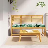 Pallepuder til sæde 4 stk Blomsterdesign 40x40x8 cm Oxford-stof