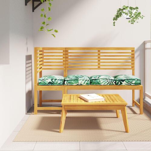 Pallepuder til sæde 4 stk Blomsterdesign 40x40x8 cm Oxford-stof