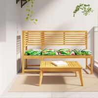 Pallepuder til Sæde 4 stk Tropisk Jungle 40x40x8 cm Oxford Stof