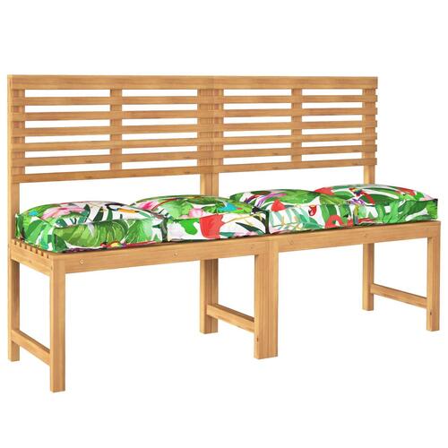 Pallepuder til Sæde 4 stk Tropisk Jungle 40x40x8 cm Oxford Stof