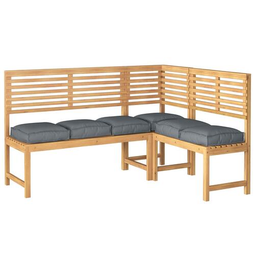 Pallepuder til sæde 6 stk Antracit 40x40x8 cm Oxford stof