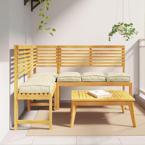 Pallepuder til sæde 6 stk Creme 40x40x8 cm Oxford-stof