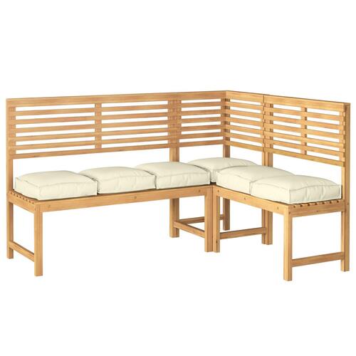 Pallepuder til sæde 6 stk Creme 40x40x8 cm Oxford-stof