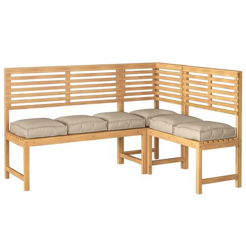 Pallet puder til siddepladser 6 stk Gråbrun 40x40x8 cm Oxford stof
