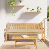 Udendørs Pude Sæt af 2 Beige Polyester 180 cm x 40 cm
