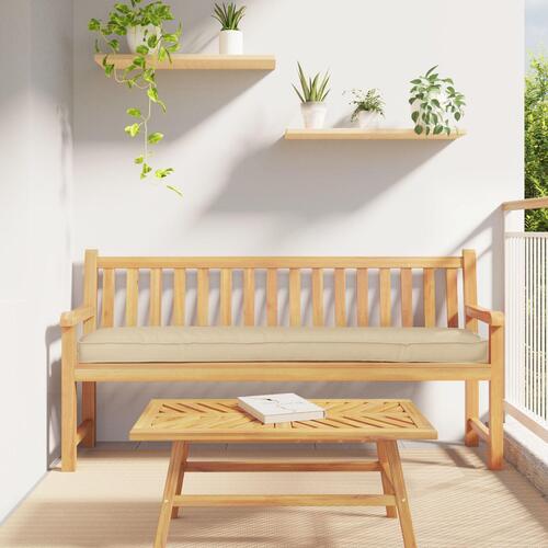 Udendørs Pude Sæt af 2 Beige Polyester 180 cm x 40 cm