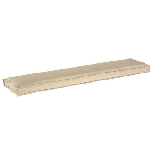 Udendørs Pude Sæt af 2 Beige Polyester 180 cm x 40 cm