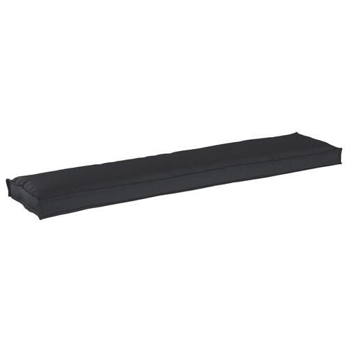 Udendørs Pude Sæt af 2 Sort Polyester 40 x 180 cm Puder