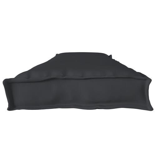 Udendørs Pude Sæt af 2 Sort Polyester 40 x 180 cm Puder