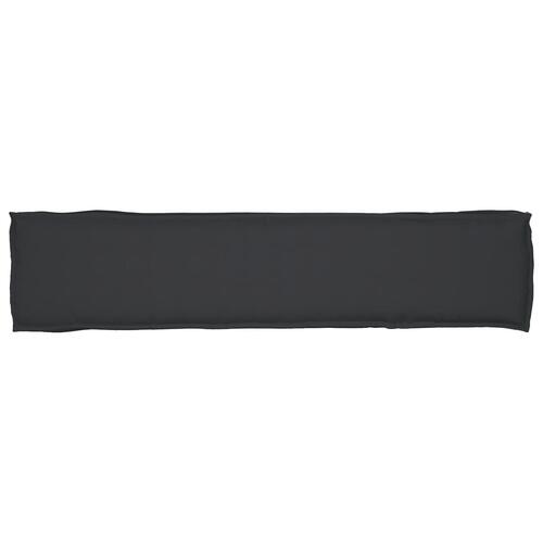 Udendørs Pude Sæt af 2 Sort Polyester 40 x 180 cm Puder