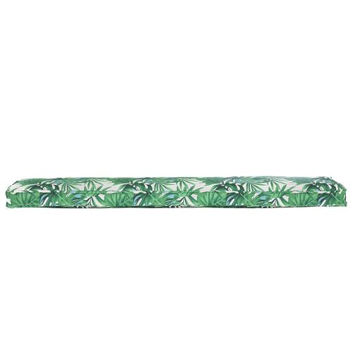 Pallet puder til bænk 2 stk Bladmønster 180x40x8 cm Oxford Stof