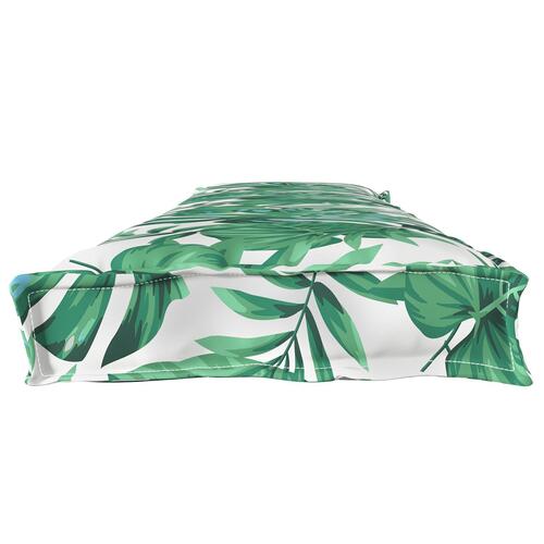 Pallet puder til bænk 2 stk Bladmønster 180x40x8 cm Oxford Stof