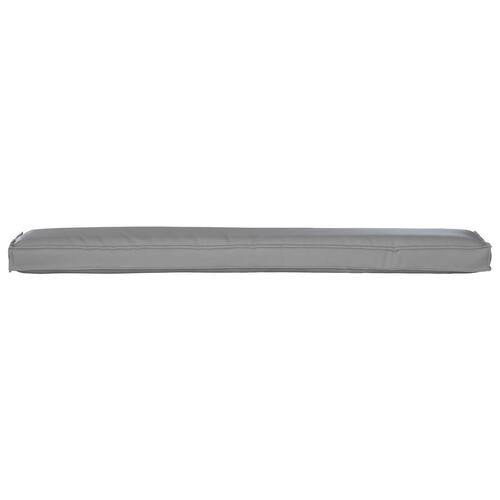 Pallet Puder til Bænk 2 stk Grå 200x40x8 cm Oxford Stof