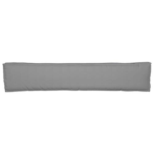 Pallet Puder til Bænk 2 stk Grå 200x40x8 cm Oxford Stof