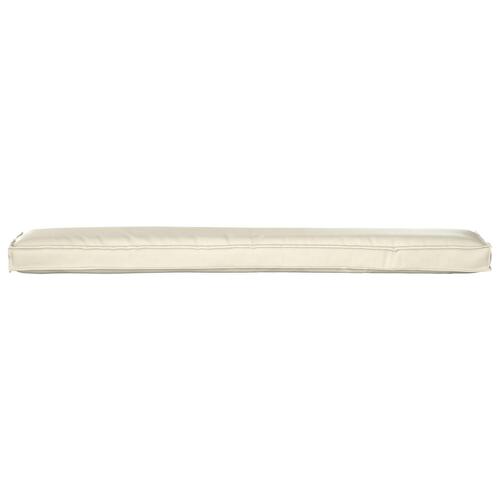 Pallepuder til Bænken 2 stk Creme 200x40x8 cm Oxford Stof
