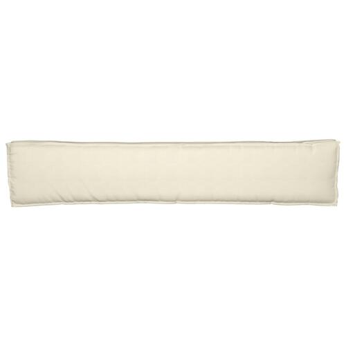 Pallepuder til Bænken 2 stk Creme 200x40x8 cm Oxford Stof