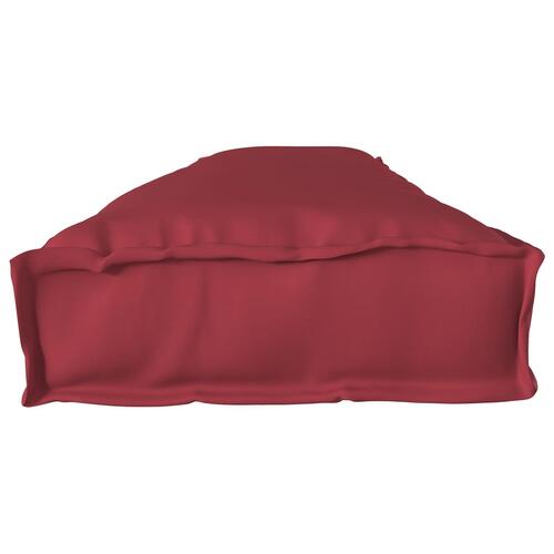 Pallepuder til bænk 2 stk. Vinrød 200x40x8 cm Oxford stof