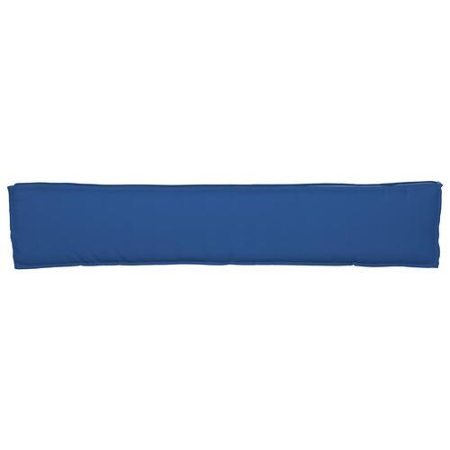 Pallepuder til bænk 2 stk Kongeblå 200x40x8 cm Oxford stof