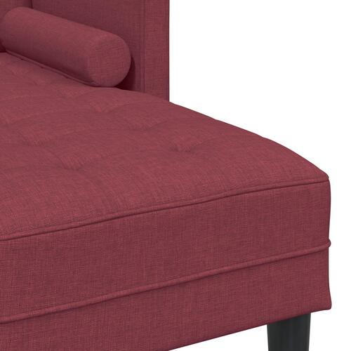 2-delt sofasæt med puder i bordeaux stof