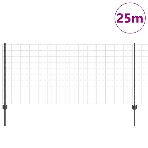 Havehegn Sæt Sæt af 2 Grå Metaltråd, Plastik 25 x 1000 cm