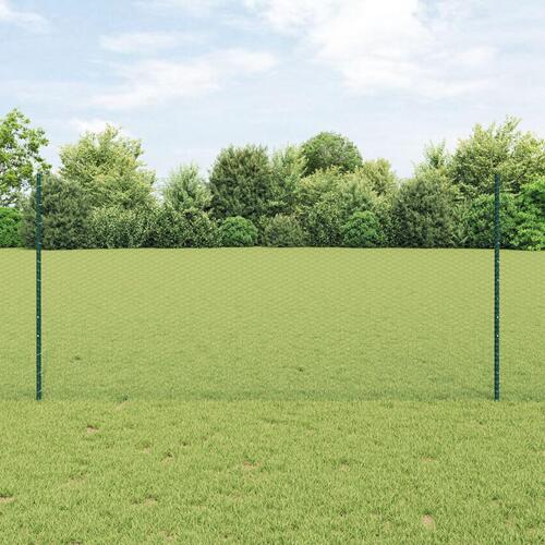Metal Havehegn Sæt 2 Stk Grøn Metal 25 x 1.2 meter Holdbart
