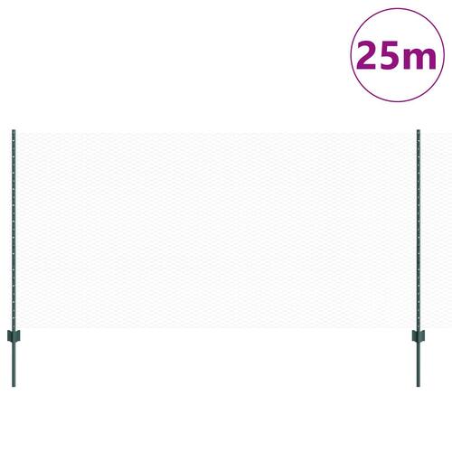 Metal Havehegn Sæt 2 Stk Grøn Metal 25 x 1.2 meter Holdbart
