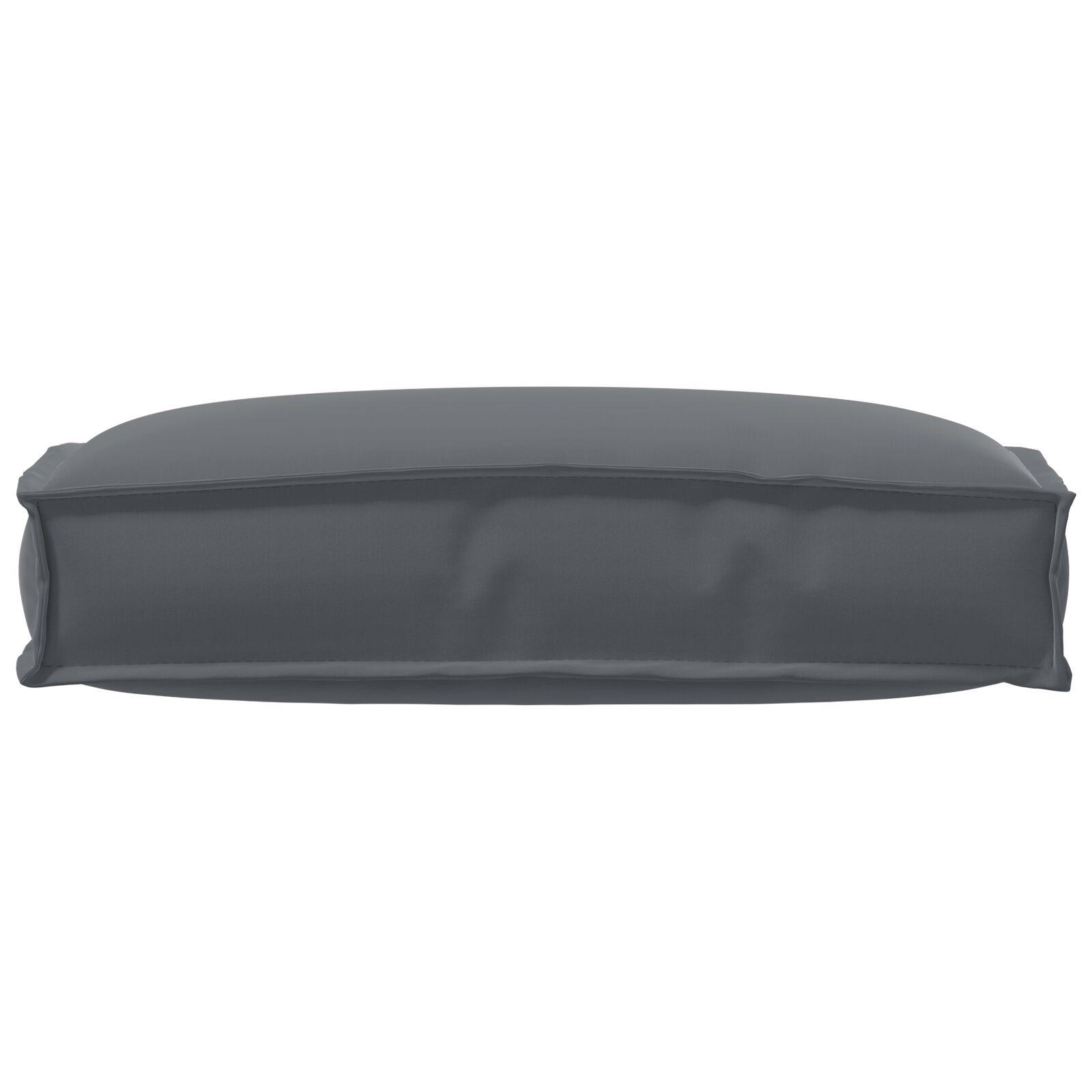 Pallehynde til ryglæn Antracit 60 x 40 x 12 cm Oxford stof billede
