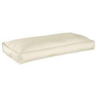 Pallet Pude til Sæde/Ryg creme 120x60x12 cm Oxford Stof