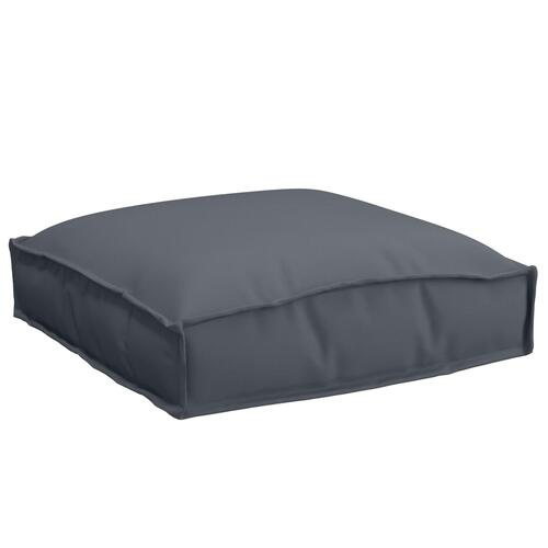 Pallepuder til Sæde 4 stk Antracit 40x40x8 cm Oxford Stof