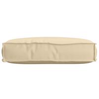 Pallepude til Sæde Beige 60x40x8 cm Oxford Stof
