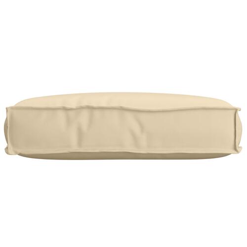 Pallepude til Sæde Beige 60x40x8 cm Oxford Stof