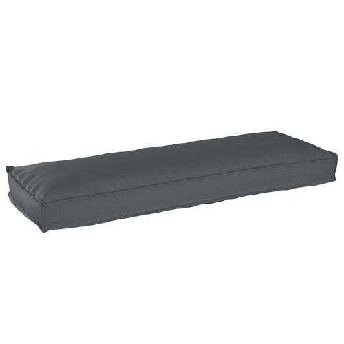 Pallepude til bænk Antracit 120x40x8 cm Oxford stof