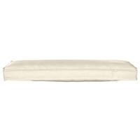 Pallepude til Bænk Creme 120x40x8 cm Oxford Stof