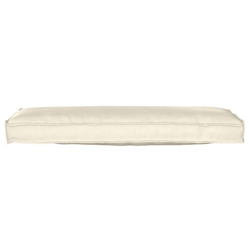 Pallepude til Bænk Creme 120x40x8 cm Oxford Stof