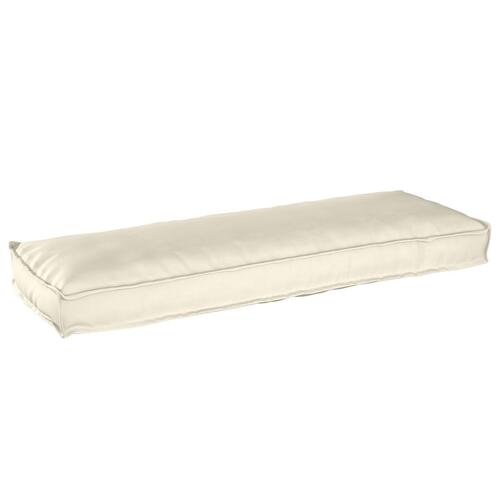 Pallepude til Bænk Creme 120x40x8 cm Oxford Stof