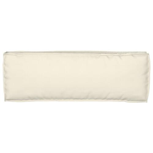 Pallepude til Bænk Creme 120x40x8 cm Oxford Stof