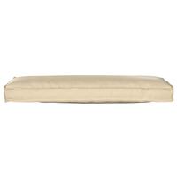 Pallepude til bænk Beige 120x40x8 cm Oxford stof
