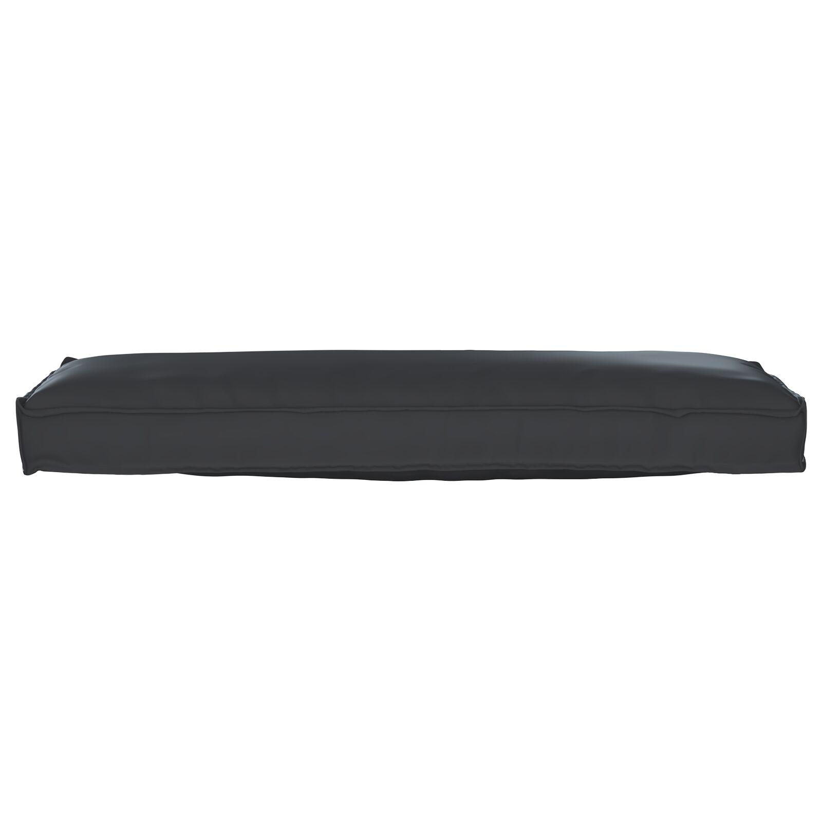 Pallepude til Bænk Sort 120x40x8 cm Oxford Stof