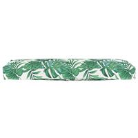 Pallepude til bænke blad design 120x40x8 cm Oxford stof