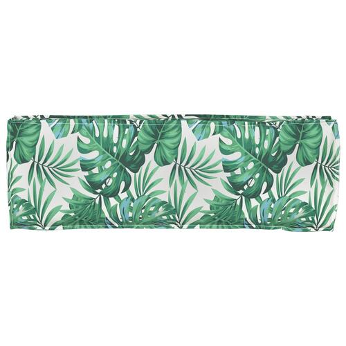 Pallepude til bænke blad design 120x40x8 cm Oxford stof
