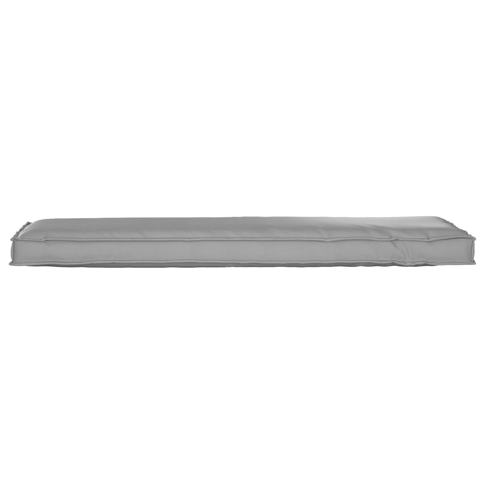 Pallepude til bænk Grå 140x40x8 cm Oxford stof