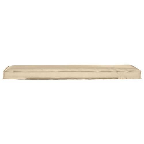 Udendørspude Beige Polyester 40 x 140 cm Aftagelige Betræk