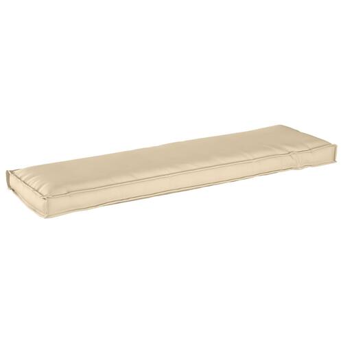 Udendørspude Beige Polyester 40 x 140 cm Aftagelige Betræk