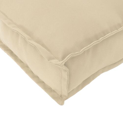 Udendørspude Beige Polyester 40 x 140 cm Aftagelige Betræk