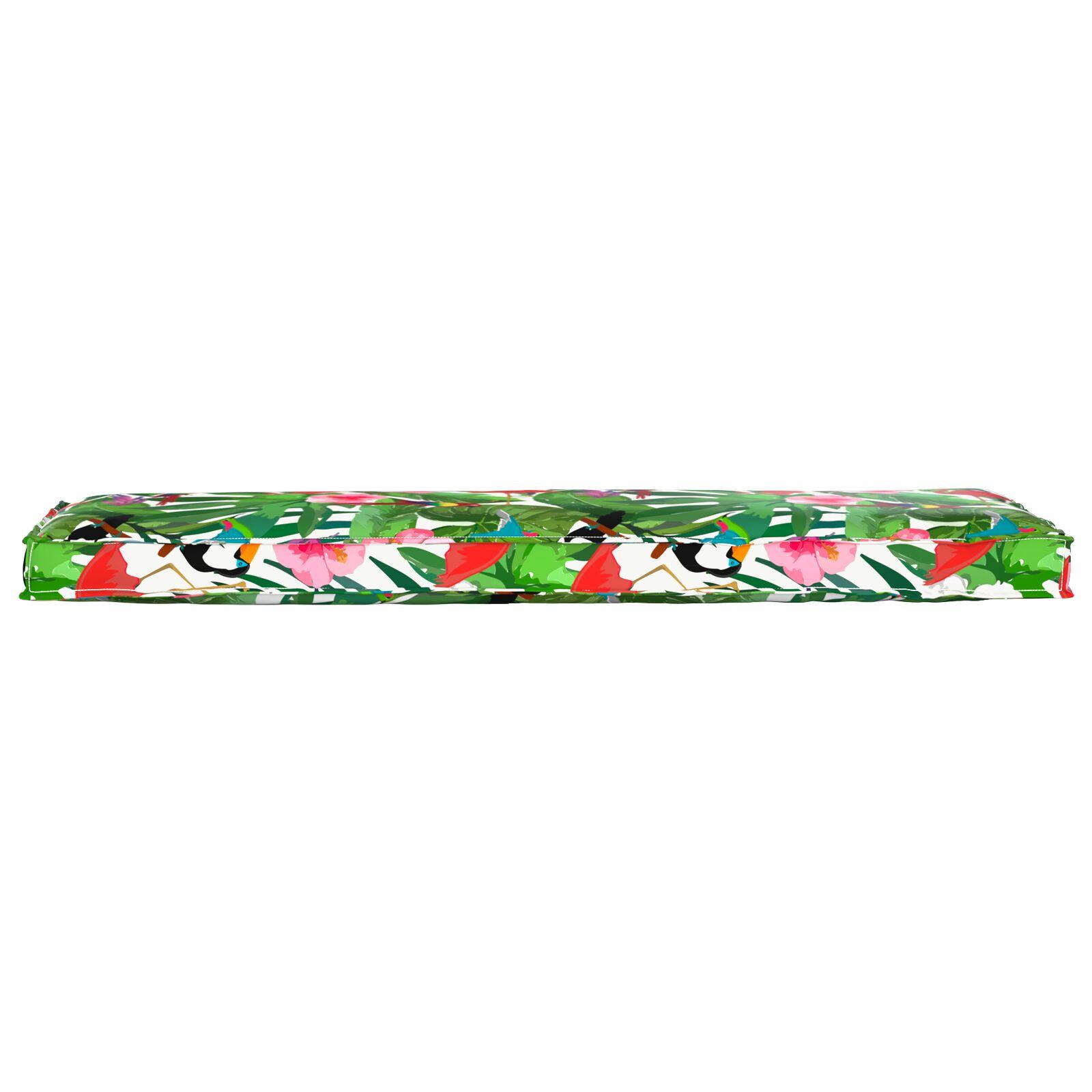 Palle Pude til Bænk Tropisk Jungle 140x40x8 cm Oxford Stof