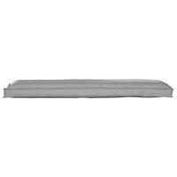 Udendørs Pude Grå Polyester 150 cm x 40 cm x 7 cm Pude