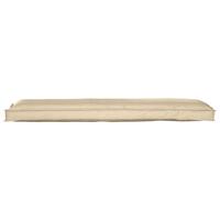 Udendørspude Beige Polyester Standard Udendørspude Rektangulær