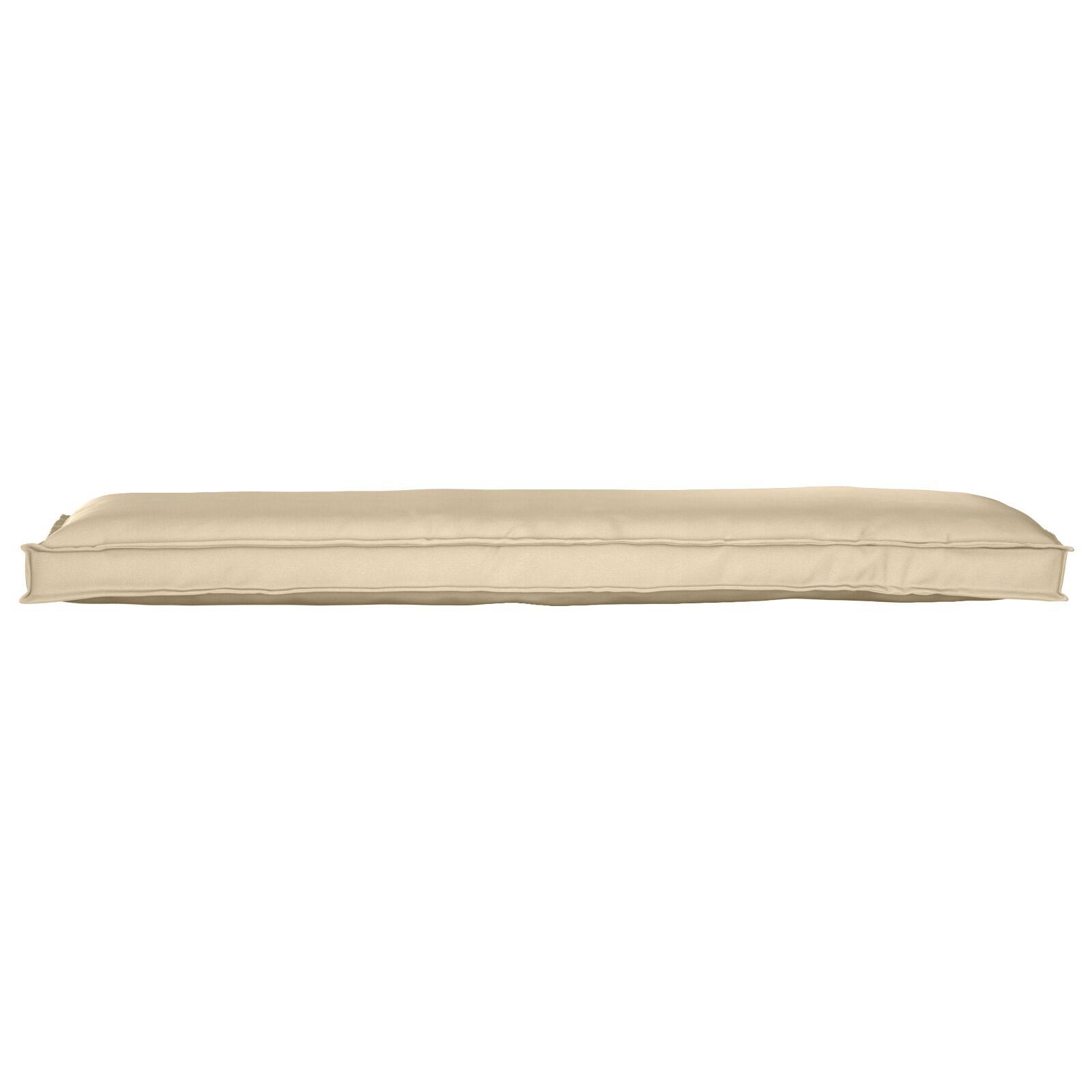 Pallepude til Bænk Beige 150x40x8 cm Oxford Stof