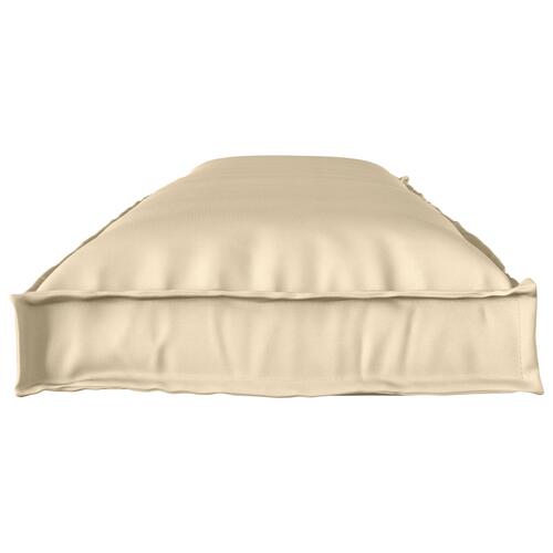 Udendørspude Beige Polyester Standard Udendørspude Rektangulær