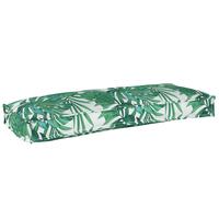 Pallepuder til Bænk 2 stk Blad Mønster 100x40x8 cm Oxford Stof